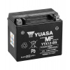 Motobaterie 12V, YTX12, 10,5Ah, 180A, bezúdržbová MF AGM 150x87x130, YUASA originál (aktivovaná ve výrobě)
