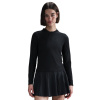 Dámske trička (dlhý rukáv) Nike Court Advantage Dri-Fit Mid-Layer Tennis Top - Čierny (XL)