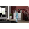 Příborník Cama 120 cm SOHO S7 dub sonoma/bílý lesk