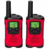 Alecto Walkie Talkie 2er Set für Kinder, 7 km Reichw., rot/schw.