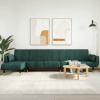 zahrada-XL Pohovka v tvare L tmavozelená 275x140x70 cm zamat 3157208