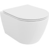 Mexen Carmen WC misa Rimless so spomaľujúcim slim sedadlom, duroplast, biely lesk - 30880400