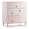 CPL Kombinovaná komoda Chere-breza/ružová