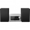 Panasonic SC-PM702 CD mikrosystém s FM rádiom (DAB+, 80W, Bluetooth, USB, 2pásmový reproduktorový systém, Sound Remastering, Bass Control), strieborný