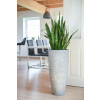 Kvetináč CITY, sklolaminát, výška 80 cm, betón design, sivý