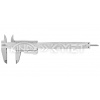 Posuvné meradlo KINEX 150 mm, 0,02 mm, aretácia tlačítkom, mm+inch, monoblok, ČSN 25 1238, DIN 862, 6000-3