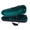PETZ Short, extra-light violin case made of high-density foam, green interior
