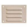 Ventishop KVMbz 140x105 kovová hranatá větrací mřížka se síťkou, béžová