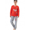 Dívčí pyžamo Merry Christmas Vánoční Sob 1F0777 červená 146-152 / 11-12 let + První výměna zboží zdarma.