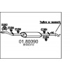 Stredný tlmič výfuku MTS 01.80090