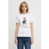 Bavlnené tričko Karl Lagerfeld KL X DISNEY dámske, biela farba, A3W17090 XS