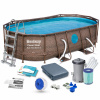 Bestway Oval Frame Pool 427 x 250 cm (Oválny rámový bazén 427 x 250 cm Bestway Set 56714 rebríkové čerpadlo)