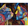 Maľovanie podľa čísel Abstrakcia ženy a mačky, 40x50 cm, bez rámu a bez vypnutia plátna (6038530)