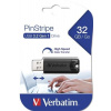 USB kľúč, 32GB, USB 3.2, VERBATIM Pinstripe, čierna