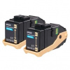 Originální toner, Epson, Epson Aculaser C9300N, Dual pack double pack, cyan, C13S050608, 1 C13S050608