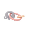 Bo Jungle Hryzátko B-Rattle Rings Elephant Varianta: Pink