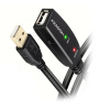 Aktívny predlžovací kábel USB 2.0 AXAGON ADR-220, USB-A samec/samica - 20 m