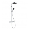 Hansgrohe Activera S - Sprchový set s termostatom, priemer 24 cm, 2 prúdy, EcoSmart+, chróm 28083000