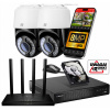 SET IP MONITOROVANIA WiFi 2x Vonkajšia otočná WiFi KAMERA 8MPx 8MP 4K