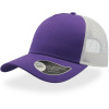 Atlantis Headwear Kšiltovka Rapper Trucker, 5 panelová COT338020g5199-violet/whit UNI Fialová/bílá