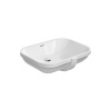 DURAVIT D-Code umývadlo vstavané 560x400 mm, bez otvoru na batériu, biela, 0338560000