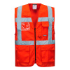 PORTWEST HI-VIS BERLIN S476 / Reflexná vesta - HV červená L