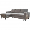 MID.YOU ROHOVÁ SEDACIA SÚPRAVA, textil, sivá - Online Only obývacie izby - 001454003202