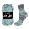Stoklasa Pletací příze Best Socks samovzorovací / ponožkovka 100 g - 21 (7403) fialová sv.