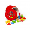 Bigjigs Toys Prvé drevené kocky a vkladačka v bubienku