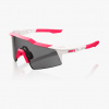 Športové cyklistické okuliare 100% SPEEDCRAFT SL - Puddy Pink White - Smoke Lens Ružová Športové cyklistické okuliare
