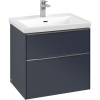 VILLEROY & BOCH Subway 3.0 závesná skrinka pod umývadlo, 2 zásuvky, 622 x 478 x 429 mm, Marine Blue, C57600VQ