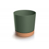 PROSPERPLAST Kvetináč TUBO PM 19,9cm tmavě zelený naturo