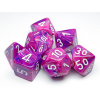 Sada kociek na RPG: Chessex - Festive Circus-Purple White (7 ks)