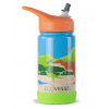 Eco Vessel Detská termofľaša FROST so sklápacím sosákom - DINOSAURUS zelená 350 ml