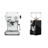 Ascaso Dream ONE, Cloud White + Eureka Mignon Perfetto, CR black