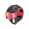 Lyžiarska prilba CP CAMURAI carbon / carbon shiny / red shiny