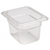 Nádoba Camwear GN 1/8 z polykarbonátu, Cambro, 1 l, H 100 mm, 1L, Priehľadná, 161x132x(H)100mm