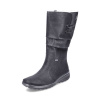 Dámske čižmy RIEKER Z7072-00 čierna W4 36