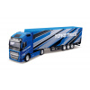 Bburago - Haulers with trailer, Volvo FH16 Globetrotter 750 XXL/Trailer, TOYOTIRES, modrá, 1:43