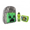 Školská taška, batoh - MINECRAFT+box a fľaša