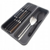 Organizér do zásuvky, príborník 2v1 GREY na varešky a nože 40 x 26,5 cm