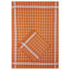 Kuchynské utierky EGYPTSKÁ BAVLNA PERLA ORANGE, oranžová kocka, 3 kusy, 50x