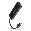 AXAGON HUE-G1C, 4x USB 3.2 Gen 1 SLIM hub, kabel Type-C 14cm napevno HUE-G1C