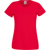 Fruit of the Loom Tričko Lady-Fit Original T, krátký rukáv, dámské COT16142000403-red L Červená