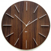 FUTURE TIME Dizajnové nástenné hodiny Future Time FT2010WE Round dark natural brown 40cm