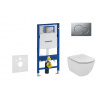 Geberit Duofix Set predstenovej inštalácie, klozetu a dosky Ideal Standard Tesi, tlačidla Sigma01, Aquablade, SoftClose, matný chróm 111.300.00.5 NU3