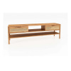 TV stolík z dubového dreva 204x64 cm Pola - The Beds