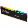 Pamäťový modul Kingston FURY Beast Black RGB 16GB DDR5 5600MHz CL40 (KF556C40BBA-16)