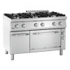 Bartscher Plynový sporák 70060 EB11 – 6 horákov, elektrická rúra | Bartscher
