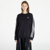 Mikina adidas 3 Stripes Oversized Crew Sweatshirt Black XXS XXS